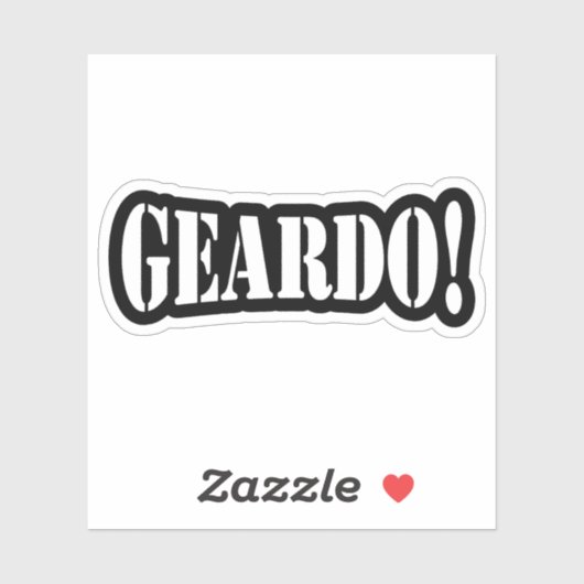 STICKER GEARDO ! (Feuille)