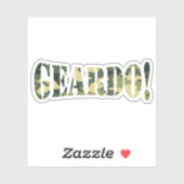 STICKER GEARDO ! CAMO / CAMOUFLAGE (Feuille)