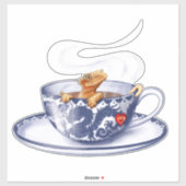 Sticker Gecko Crested Teacup (Feuille)