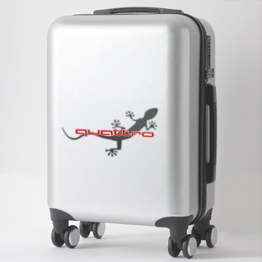 Sticker Gecko - gris foncé (Sur valise)