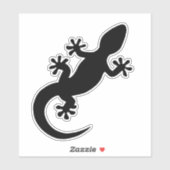 Sticker Gecko noir (Feuille)