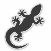 Sticker Gecko noir (Devant)