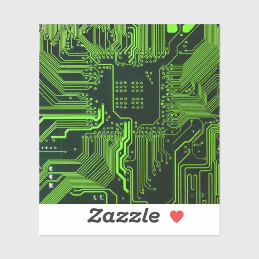 Sticker Geek de la carte de circuit électronique Nerd PCB (Feuille)