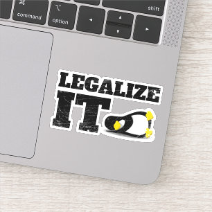 Sticker Geek du programmeur de logiciel informatique Linux