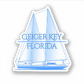 Sticker Géiger Clé Côtier Nautique Voilier (Devant)
