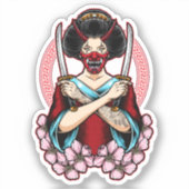 Sticker Geisha Oni (Recto)