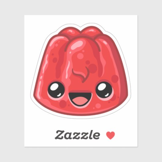 Sticker Gelée Rouge - Happy Jump (Feuille)