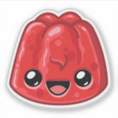 Sticker Gelée Rouge - Happy Jump (Devant)