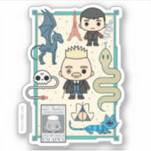 Sticker GELLERT GRINDELWALD™ et dessin sur os (Devant)