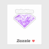 Sticker Gem rayonnant (Feuille)