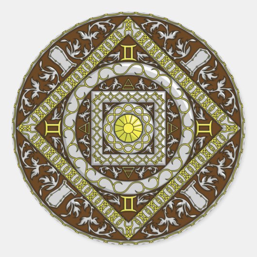 Sticker Gemini Mandala (Devant)