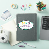 Sticker Gen X—En colère de tous (Couverture iPad)