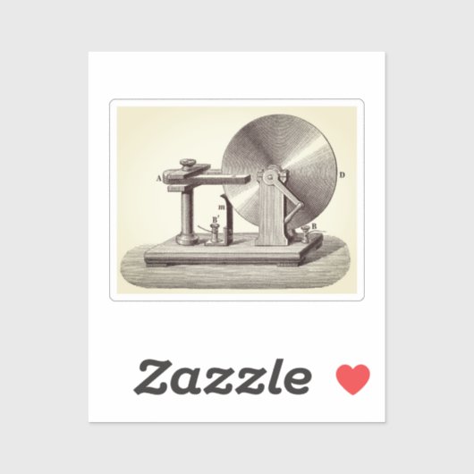 Sticker Générateur de disque Faraday (Feuille)