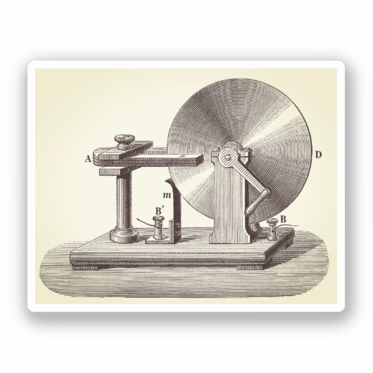 Sticker Générateur de disque Faraday (Recto)