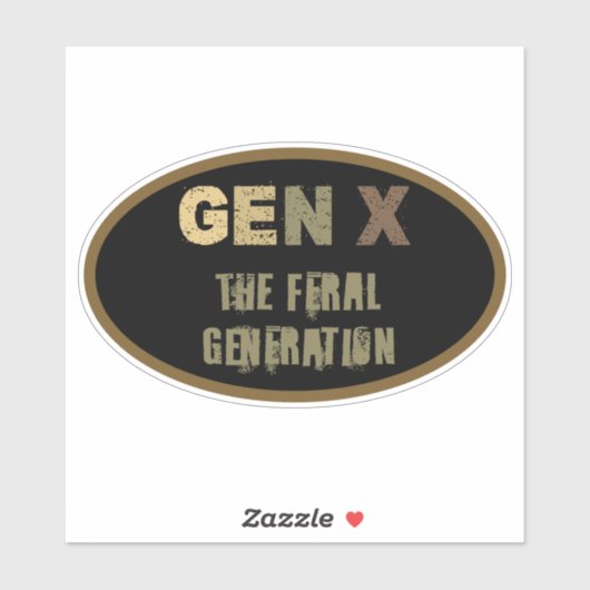 Sticker Génération X : Génération Feral (Feuille)