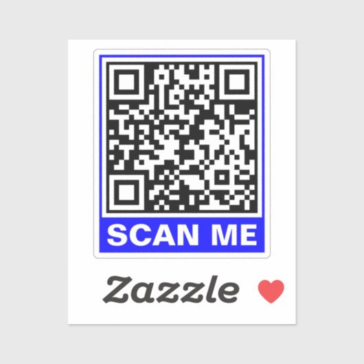 Sticker Générer un code QR simple (Scan Me) moderne (Feuille)