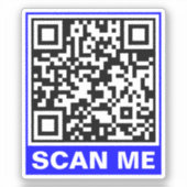 Sticker Générer un code QR simple (Scan Me) moderne (Recto)