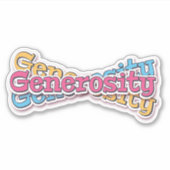 Sticker Générosité (Devant)