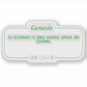 Sticker Genèse 10:3 (Devant)