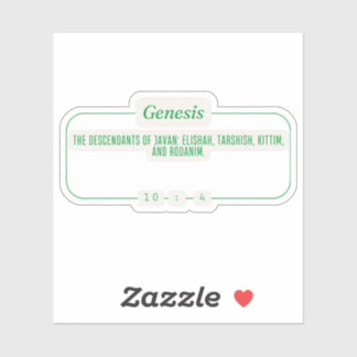 Sticker Genèse 10:4