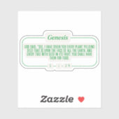 Sticker Genèse 1:29 (Feuille)
