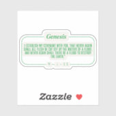 Sticker Genèse 9:11 (Feuille)