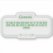 Sticker Genèse 9:18 (Devant)