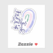 Sticker Genèse de l'autocollant arc-en-ciel de Jésus (Feuille)