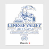 Sticker Genesee Valley Greenway (RT) (Feuille)