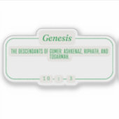 Sticker Genesis 10:3 (Devant)