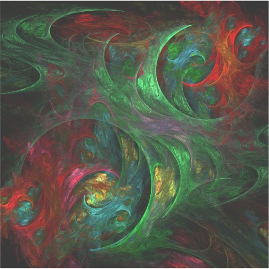 Sticker Genesis Green Art Abstrait (Devant)