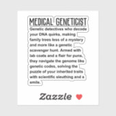 Sticker Génétique Médicale (Feuille)