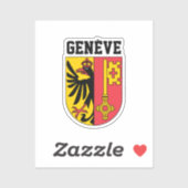 Sticker Genève, Suisse - blason (Feuille)