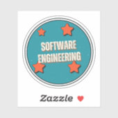 Sticker Génie logiciel (Feuille)