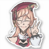 Sticker Genshin Impact Yanfei (esquisse approximative) (Devant)
