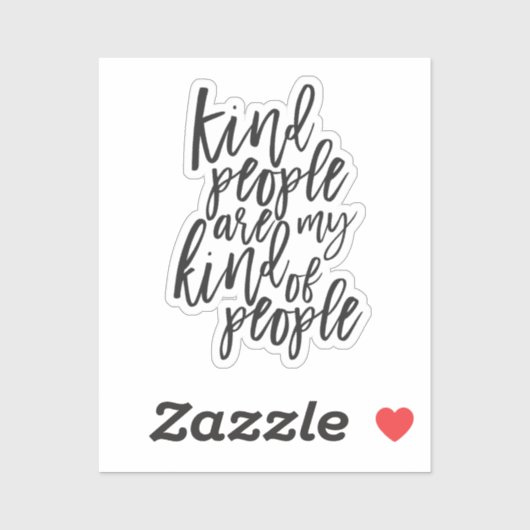 Sticker Gentils, Simple, Moderne, Design noir & blanc (Feuille)