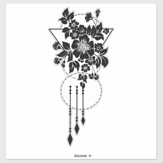 Sticker Geo Flower (Feuille)