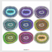 Sticker Géodes Crystal Rocks (Feuille)