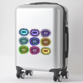 Sticker Géodes Crystal Rocks (Sur valise)