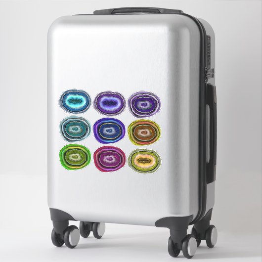 Sticker Géodes Crystal Rocks (Sur valise)