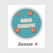 Sticker Géographie humaine (Feuille)