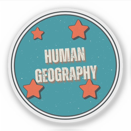 Sticker Géographie humaine (Devant)