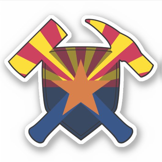 Sticker Géologue de l'Arizona Vinyl (Devant)