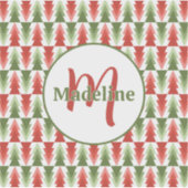 Sticker Geometric Christmas Tree Grove (Devant)