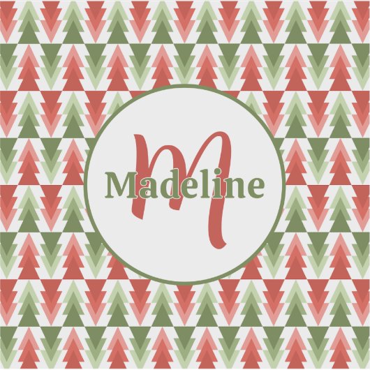 Sticker Geometric Christmas Tree Grove (Devant)