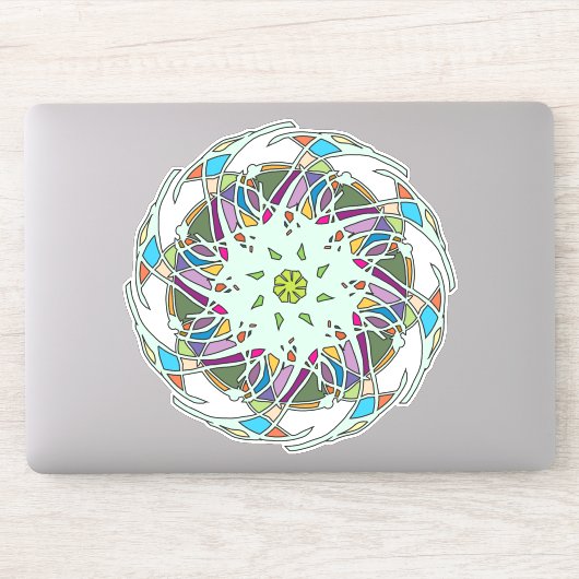 Sticker géométrique Mandala (Ordinateur)