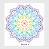 Sticker géométrique Mandala (Feuille)
