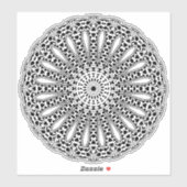 Sticker géométrique Mandala (Feuille)