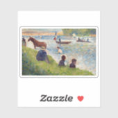 Sticker Georges Seurat Horse et Bateaux (Feuille)