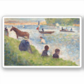 Sticker Georges Seurat Horse et Bateaux (Devant)